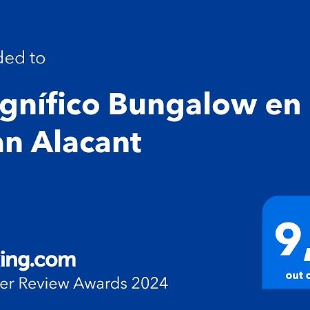 Magnifico Bungalow En Gran Alacant Apartamento Exterior foto